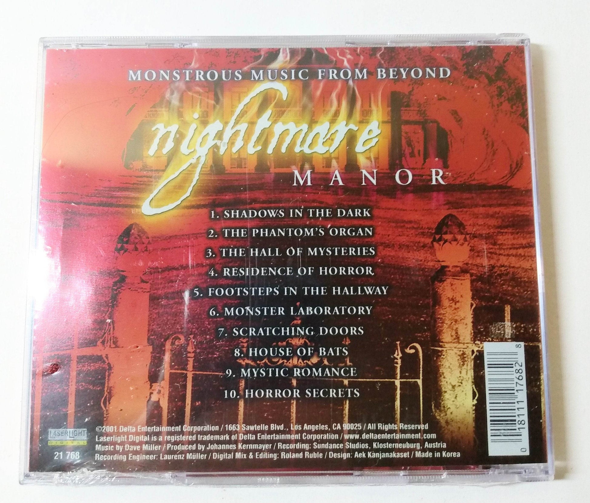 Nightmare Manor Monstrous Music From Beyond Dave Miller CD 2001 - TulipStuff