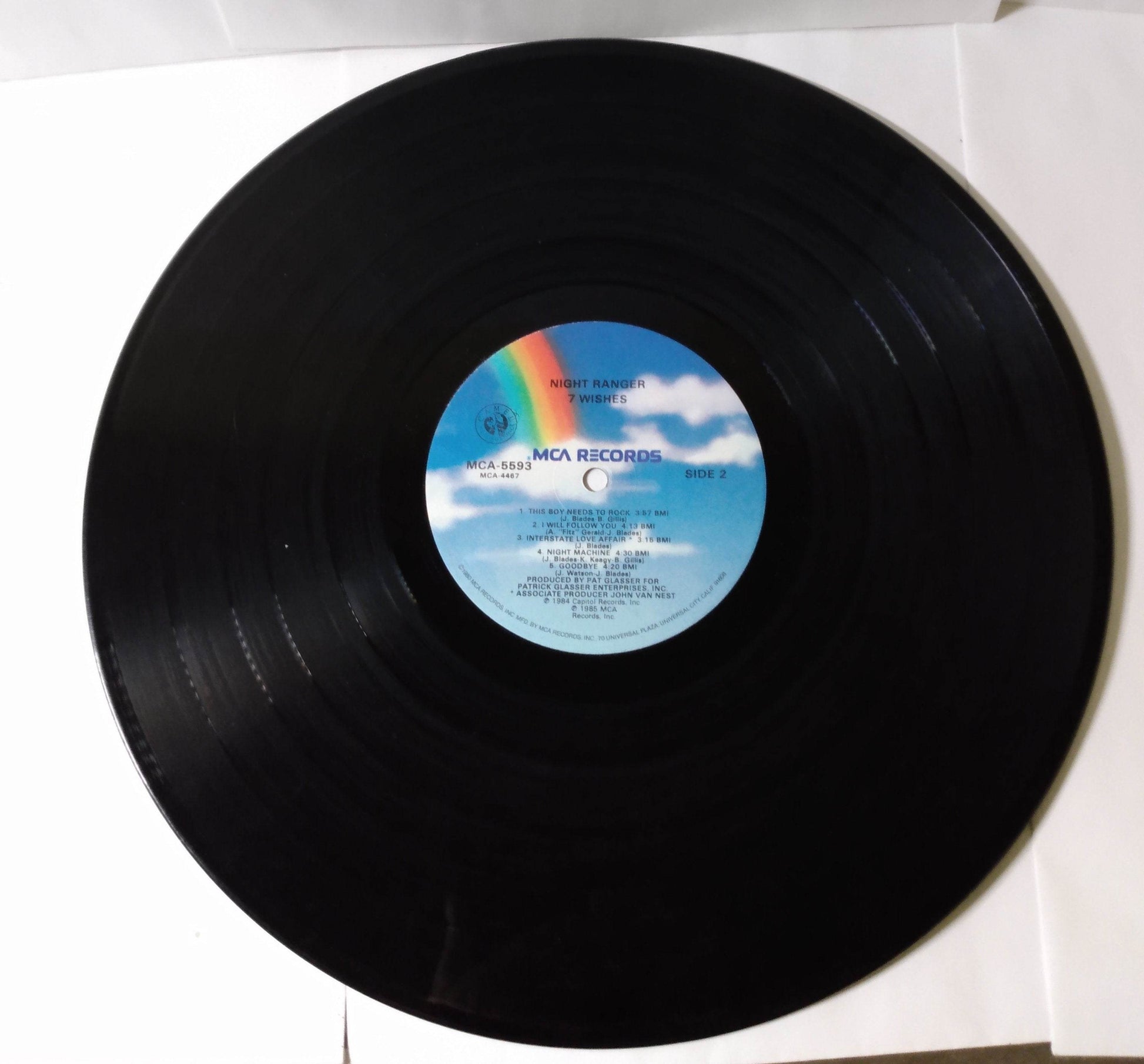 Night Ranger 7 Wishes Hard Rock 12" Vinyl Album LP MCA 1985 - TulipStuff