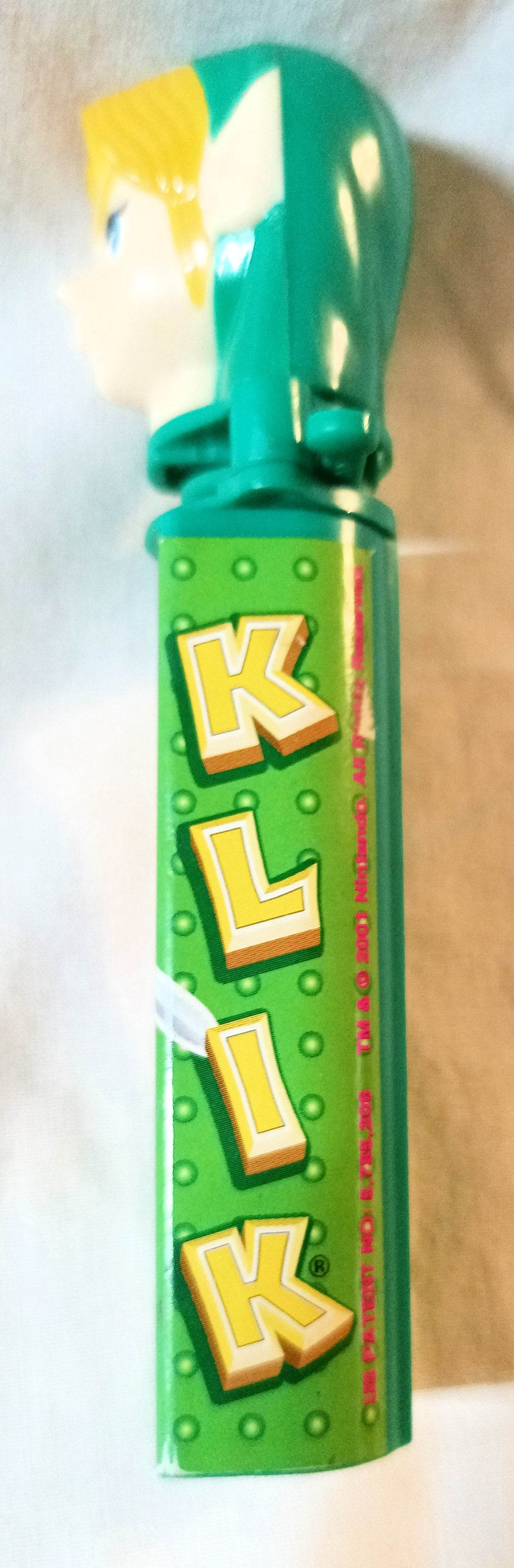 Nintendo Link Legends of Zelda Klik Candy Dispenser Au'some Candies 2001 - TulipStuff