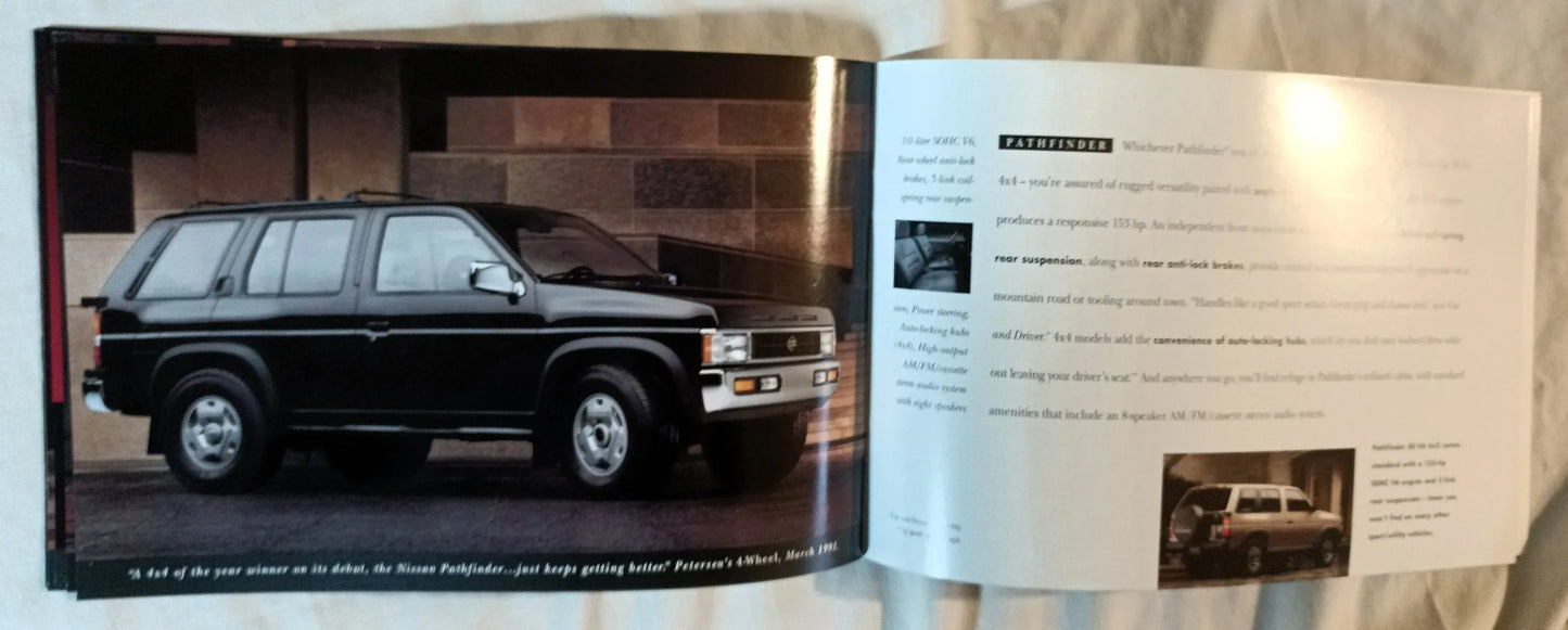 Nissan Cars And Trucks 1993 USA Full Line Dealer Sales Brochure - TulipStuff