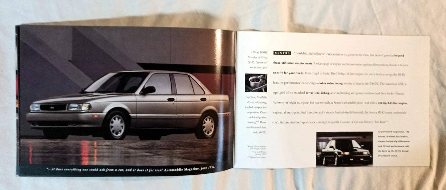 Nissan Cars And Trucks 1993 USA Full Line Dealer Sales Brochure - TulipStuff
