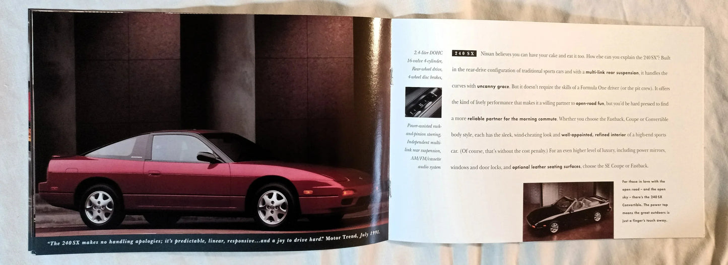 Nissan Cars And Trucks 1993 USA Full Line Dealer Sales Brochure - TulipStuff