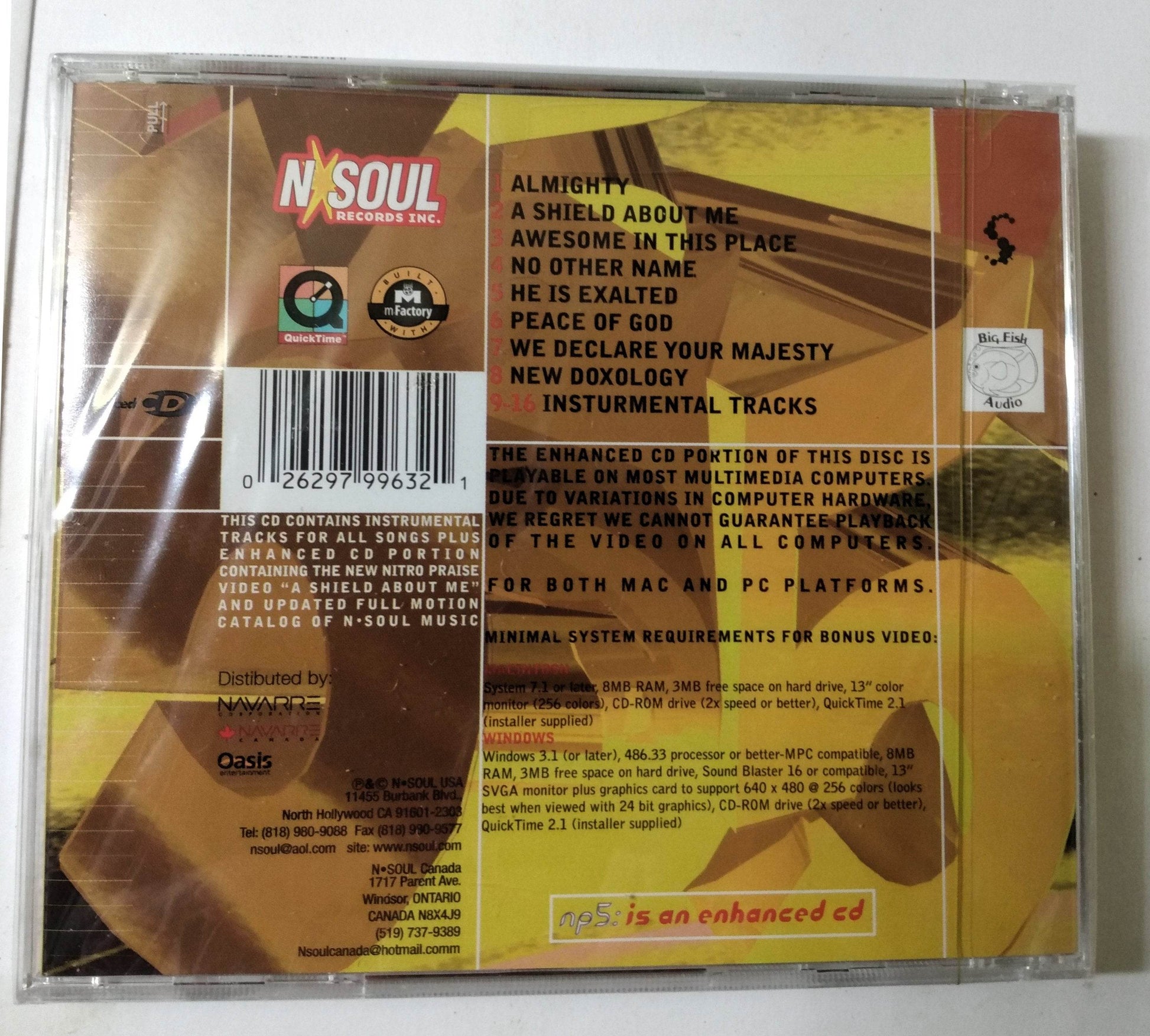 Nitro Praise 5 New Doxology Christian Dance/Techno Album CD NSoul 1998 - TulipStuff
