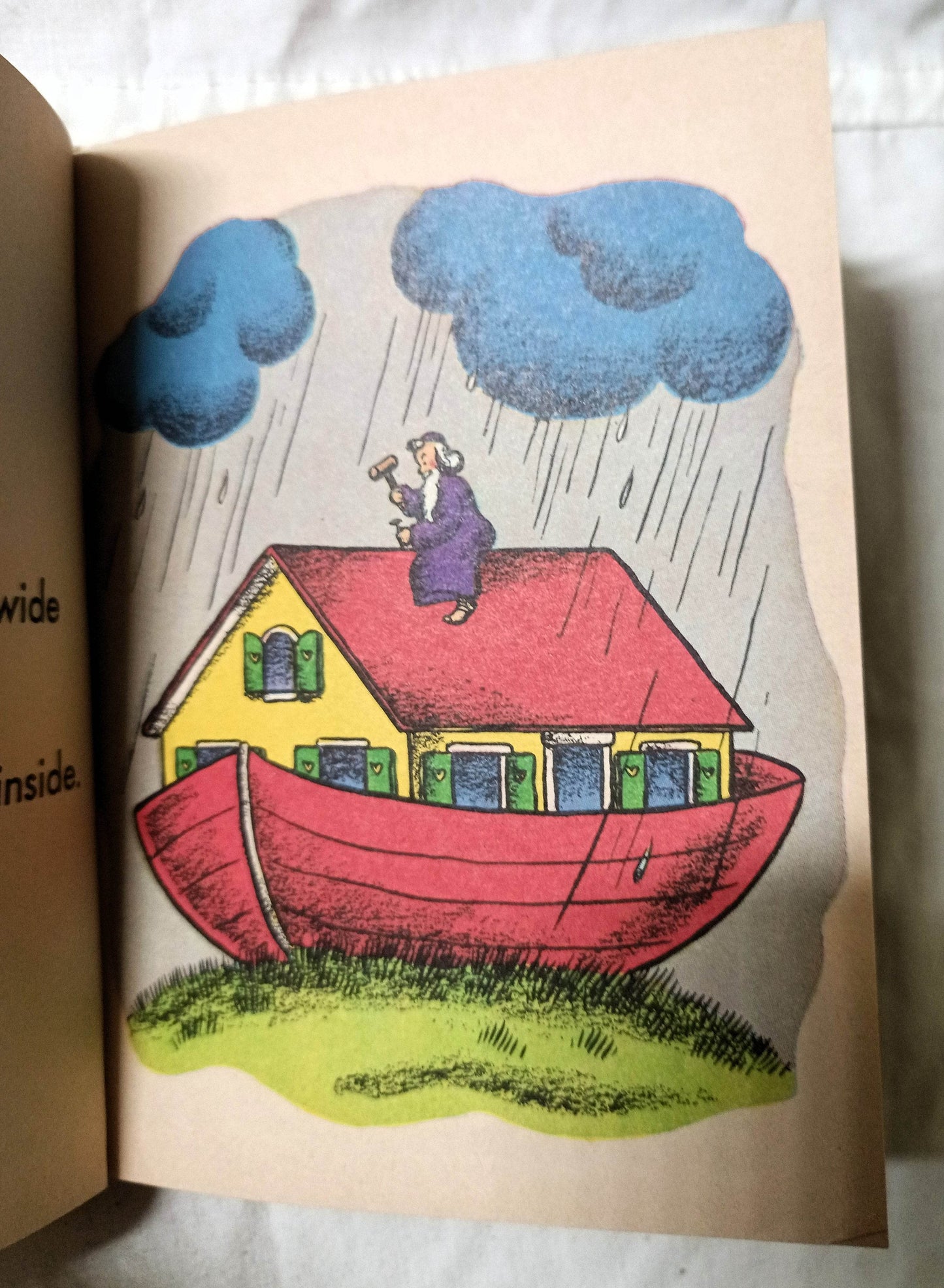 Noah's Ark Dorothy Bell Briggs Rand McNally Junior Elf Book 1946 - TulipStuff