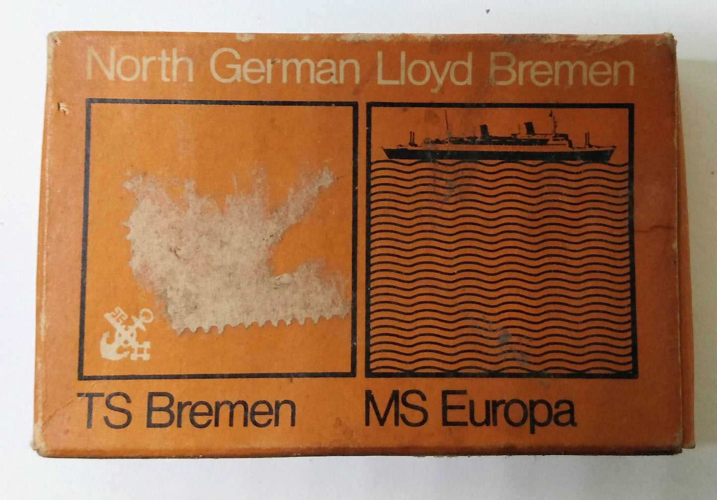 North German Lloyd Line TS Bremen MS EUROPA Soap Box (Empty) 1960's - TulipStuff