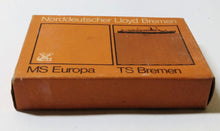Load image into Gallery viewer, North German Lloyd Line TS Bremen MS EUROPA Soap Box (Empty) 1960&#39;s - TulipStuff
