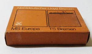 North German Lloyd Line TS Bremen MS EUROPA Soap Box (Empty) 1960's - TulipStuff