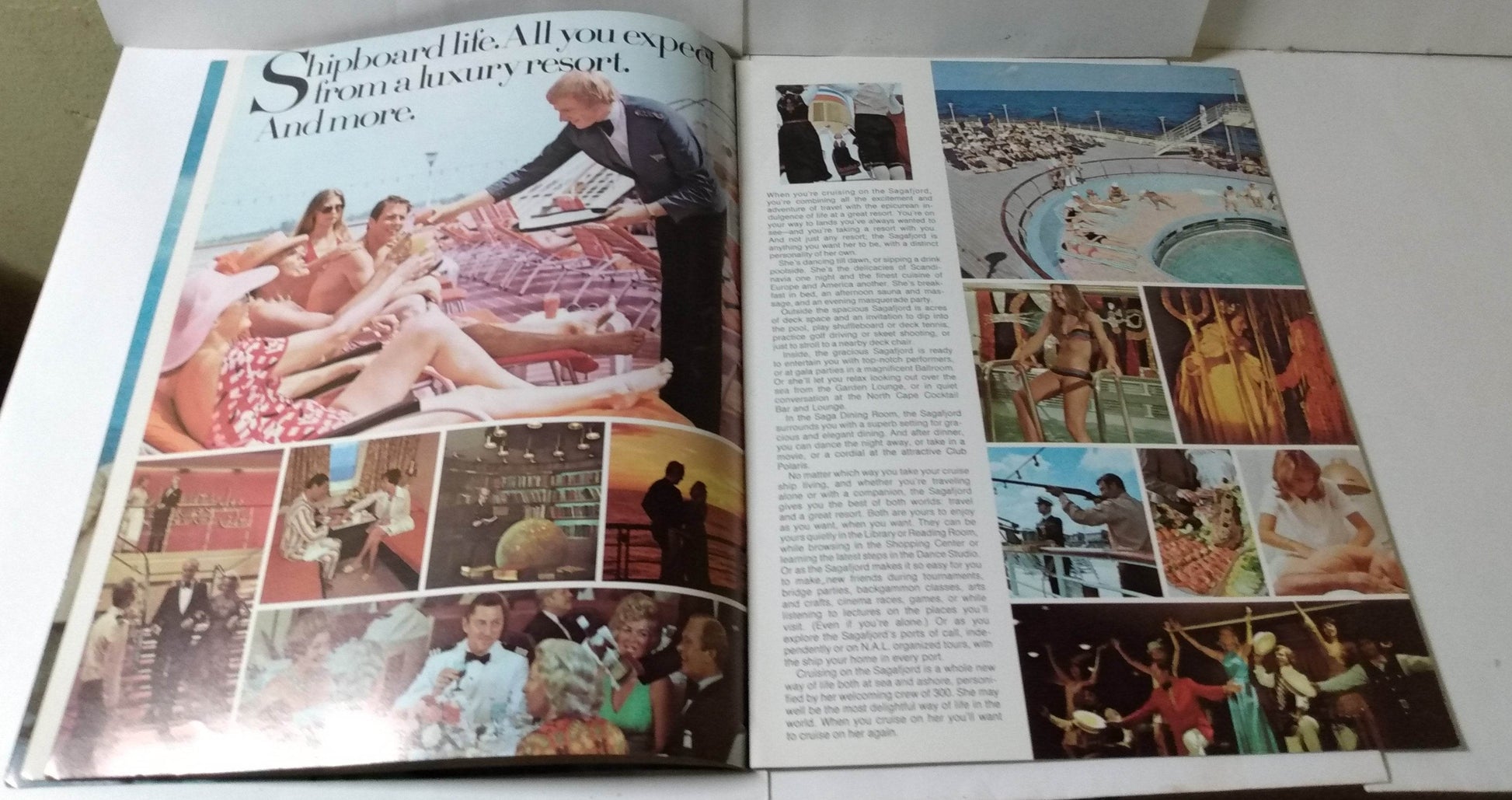 Norwegian America Line ms Sagafjord Fjordlands Cruise 1975 Brochure - TulipStuff
