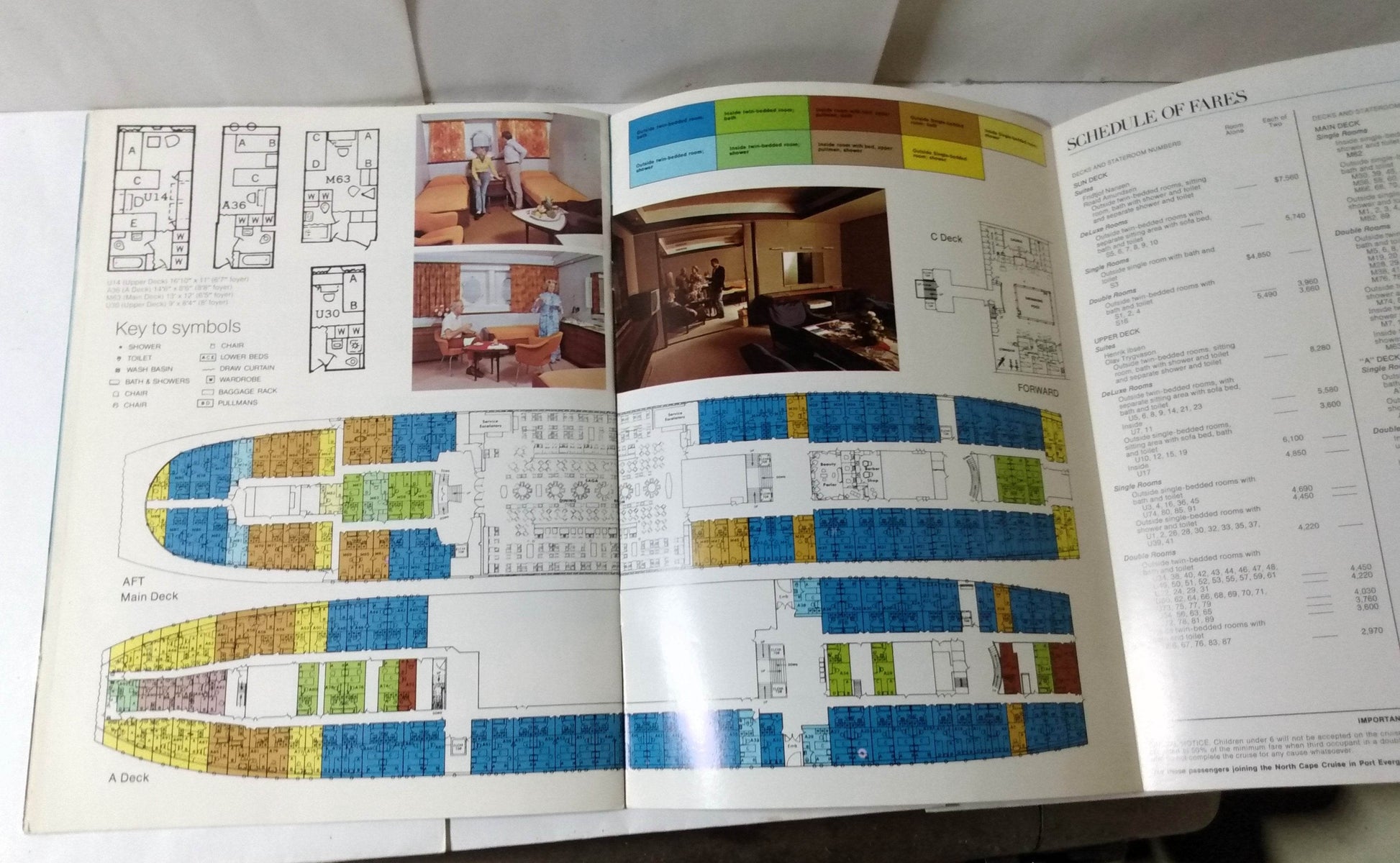 Norwegian America Line ms Sagafjord Fjordlands Cruise 1975 Brochure - TulipStuff