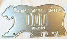 Load image into Gallery viewer, Nunavut Polar Bear Sample Car License Plate Canada 1999 - TulipStuff
