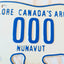 Nunavut Polar Bear Sample Car License Plate Canada 1999 - TulipStuff
