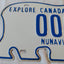 Nunavut Polar Bear Sample Car License Plate Canada 1999 - TulipStuff
