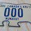 Nunavut Polar Bear Sample Car License Plate Canada 1999 - TulipStuff