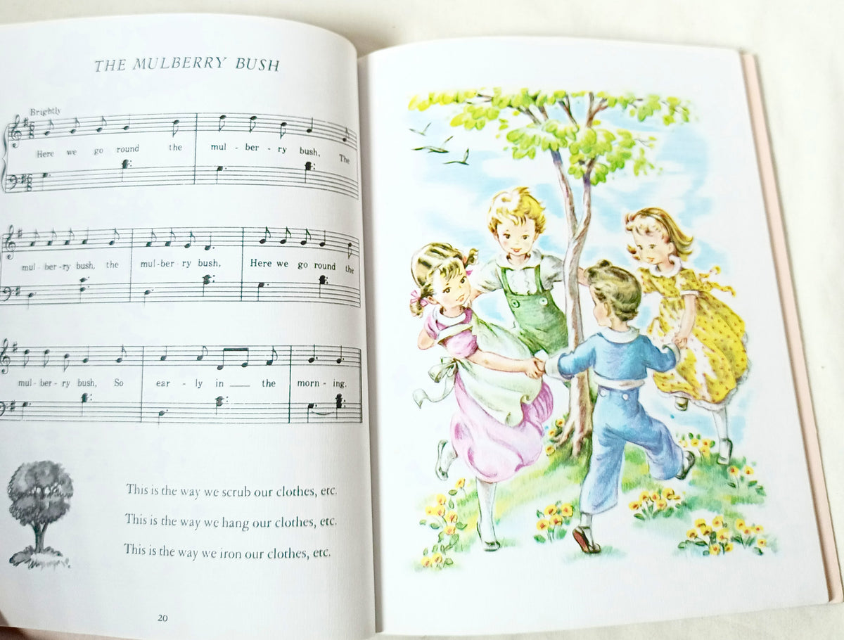 Nursery Songs Little Golden Book Corinne Malvern 50th Anniversary 1992 - TulipStuff