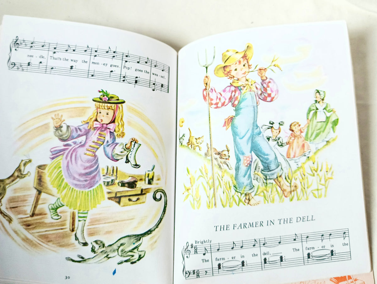 Nursery Songs Little Golden Book Corinne Malvern 50th Anniversary 1992 - TulipStuff