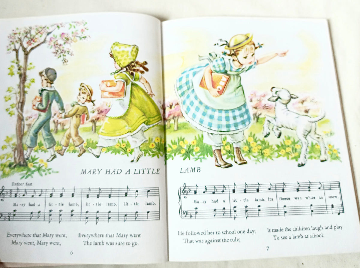 Nursery Songs Little Golden Book Corinne Malvern 50th Anniversary 1992 - TulipStuff