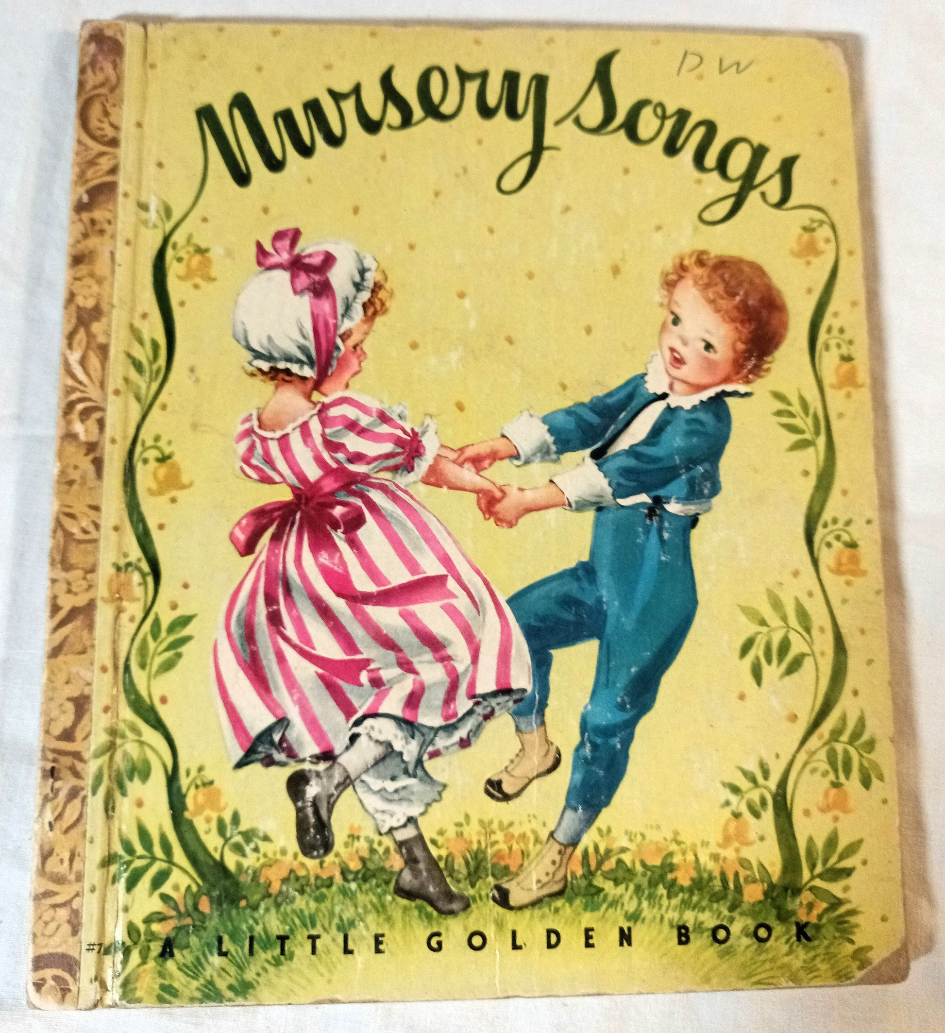 Nursery Songs Little Golden Book Corinne Malvern Hardcover 1942 - TulipStuff