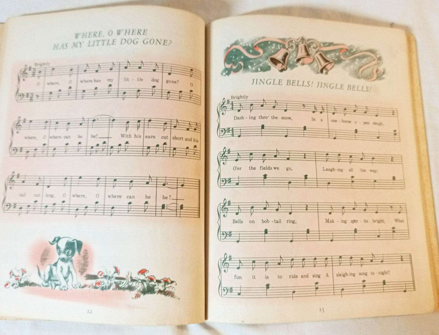 Nursery Songs Little Golden Book Corinne Malvern Hardcover 1942 - TulipStuff