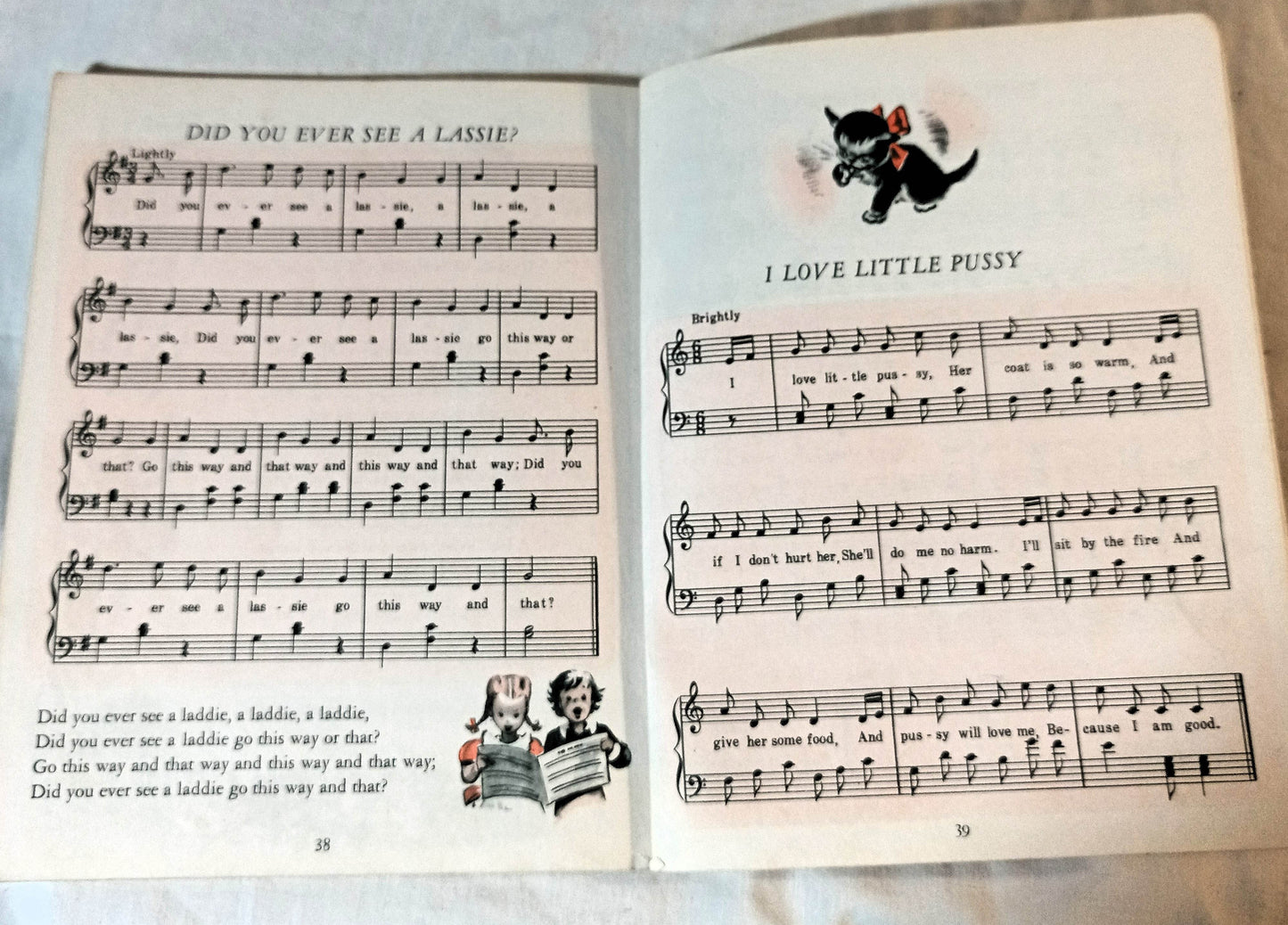 Nursery Songs Little Golden Book Corinne Malvern Hardcover 1942 - TulipStuff
