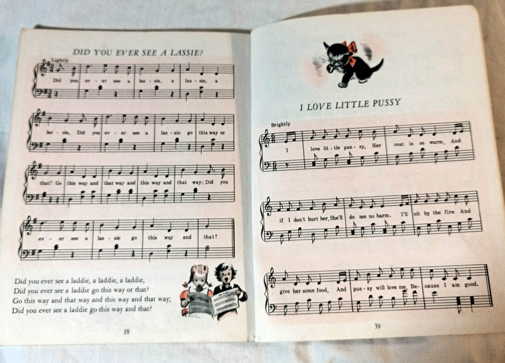 Nursery Songs Little Golden Book Corinne Malvern Hardcover 1942 - TulipStuff