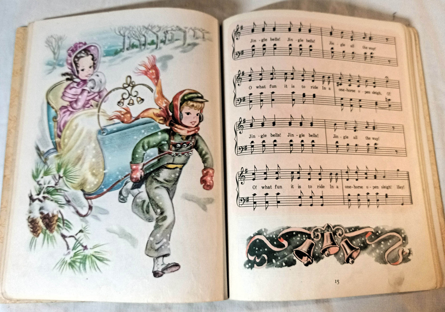 Nursery Songs Little Golden Book Corinne Malvern Hardcover 1942 - TulipStuff