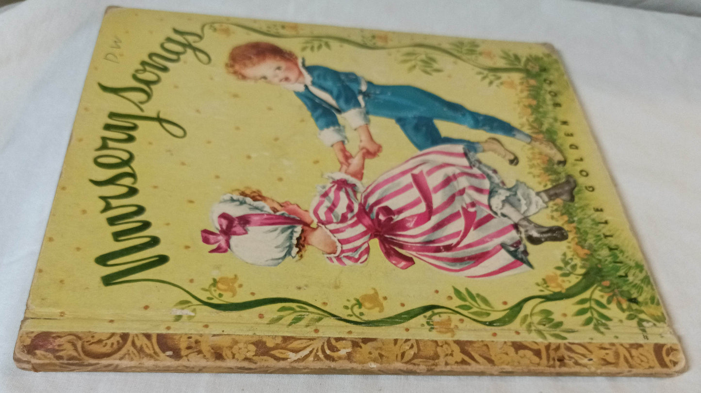 Nursery Songs Little Golden Book Corinne Malvern Hardcover 1942 - TulipStuff