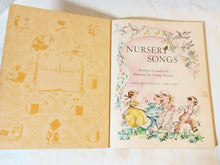 Load image into Gallery viewer, Nursery Songs Little Golden Book Corinne Malvern Hardcover 1942 - TulipStuff
