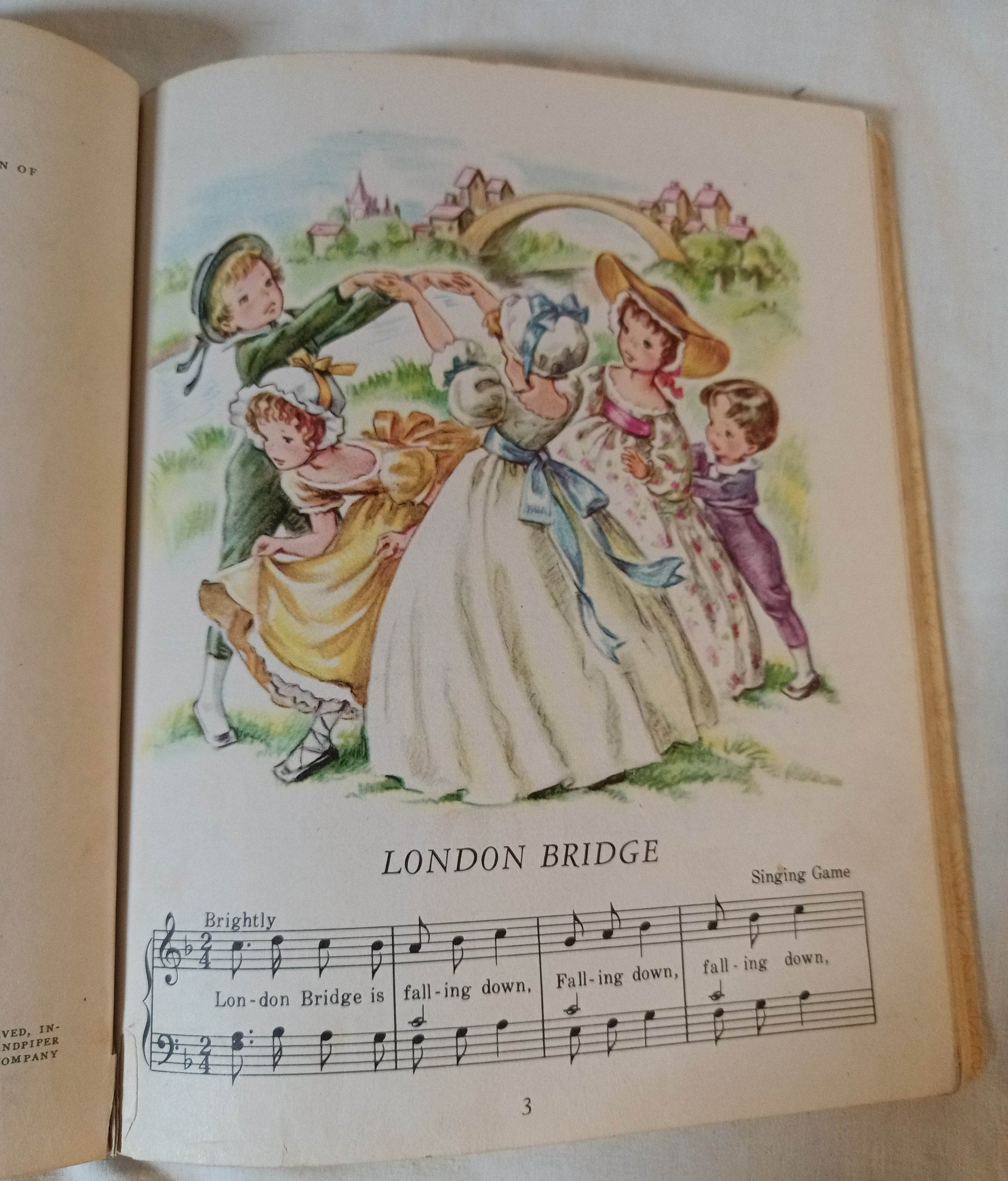 Nursery Songs Little Golden Book Corinne Malvern Hardcover 1942 - TulipStuff
