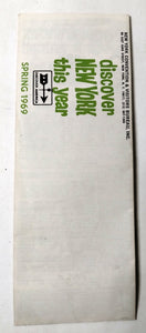 New York In Spring 1969 Quarterly Calendar Of Events John Lindsay - TulipStuff