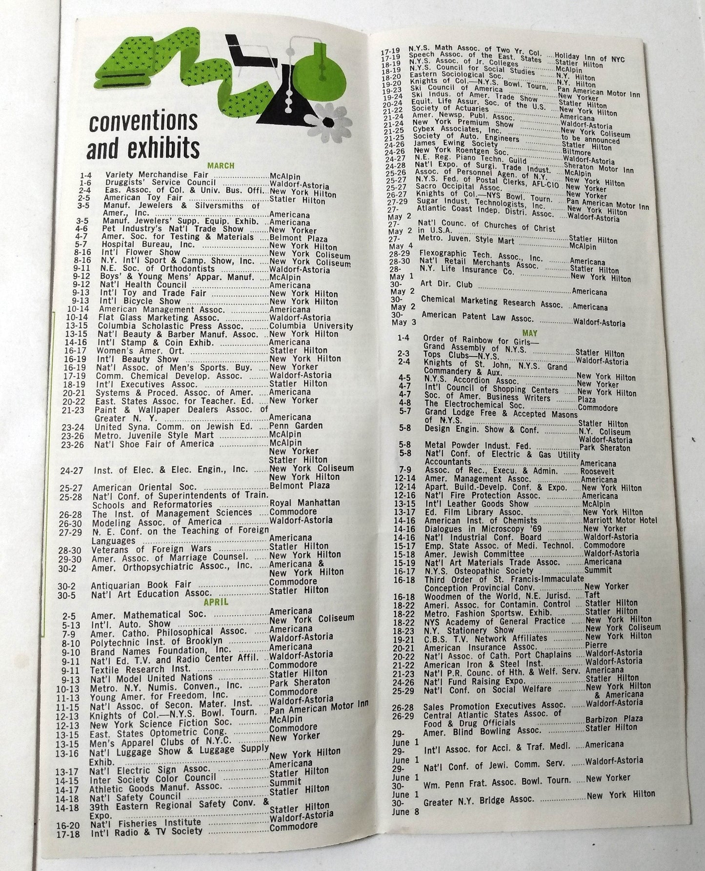 New York In Spring 1969 Quarterly Calendar Of Events John Lindsay - TulipStuff