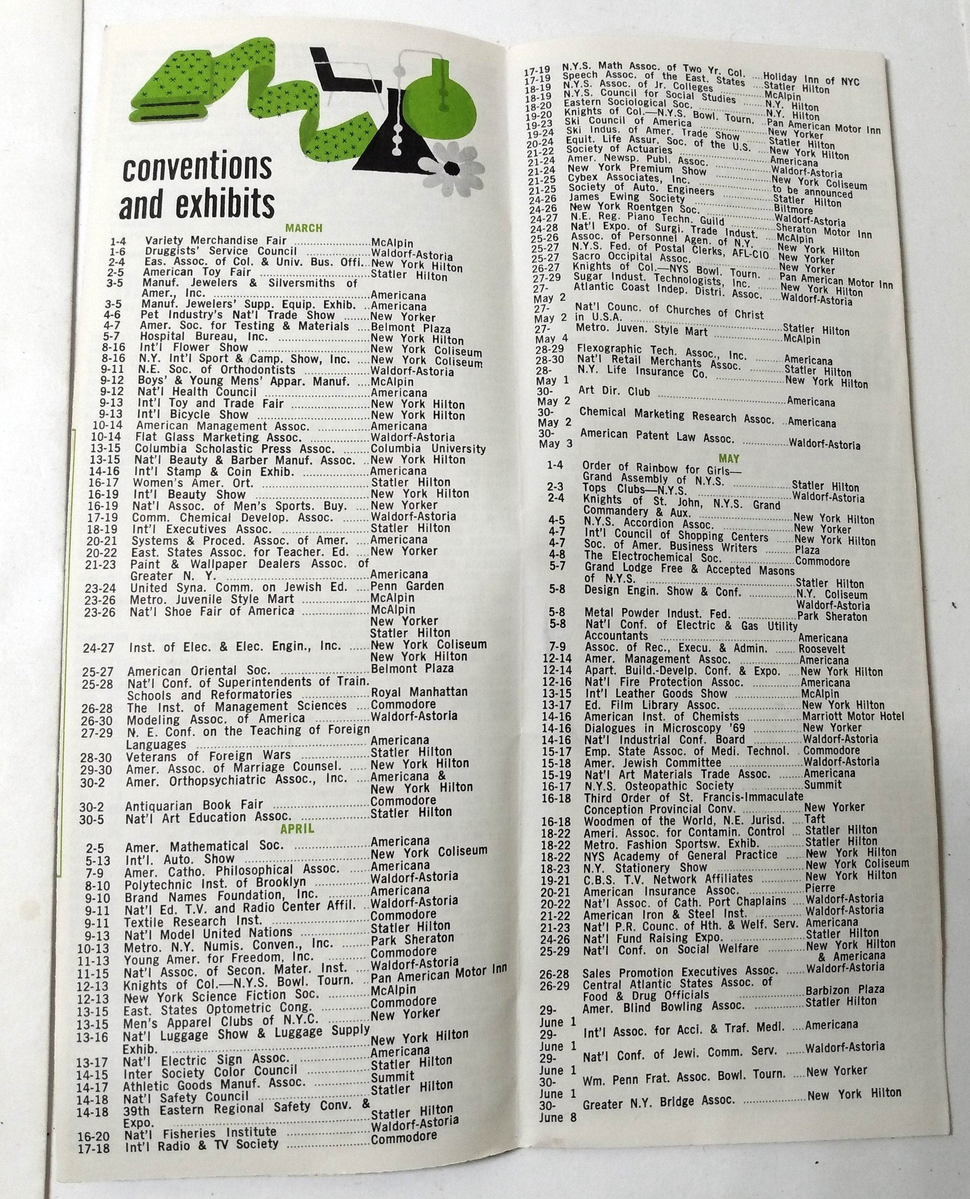 New York In Spring 1969 Quarterly Calendar Of Events John Lindsay - TulipStuff