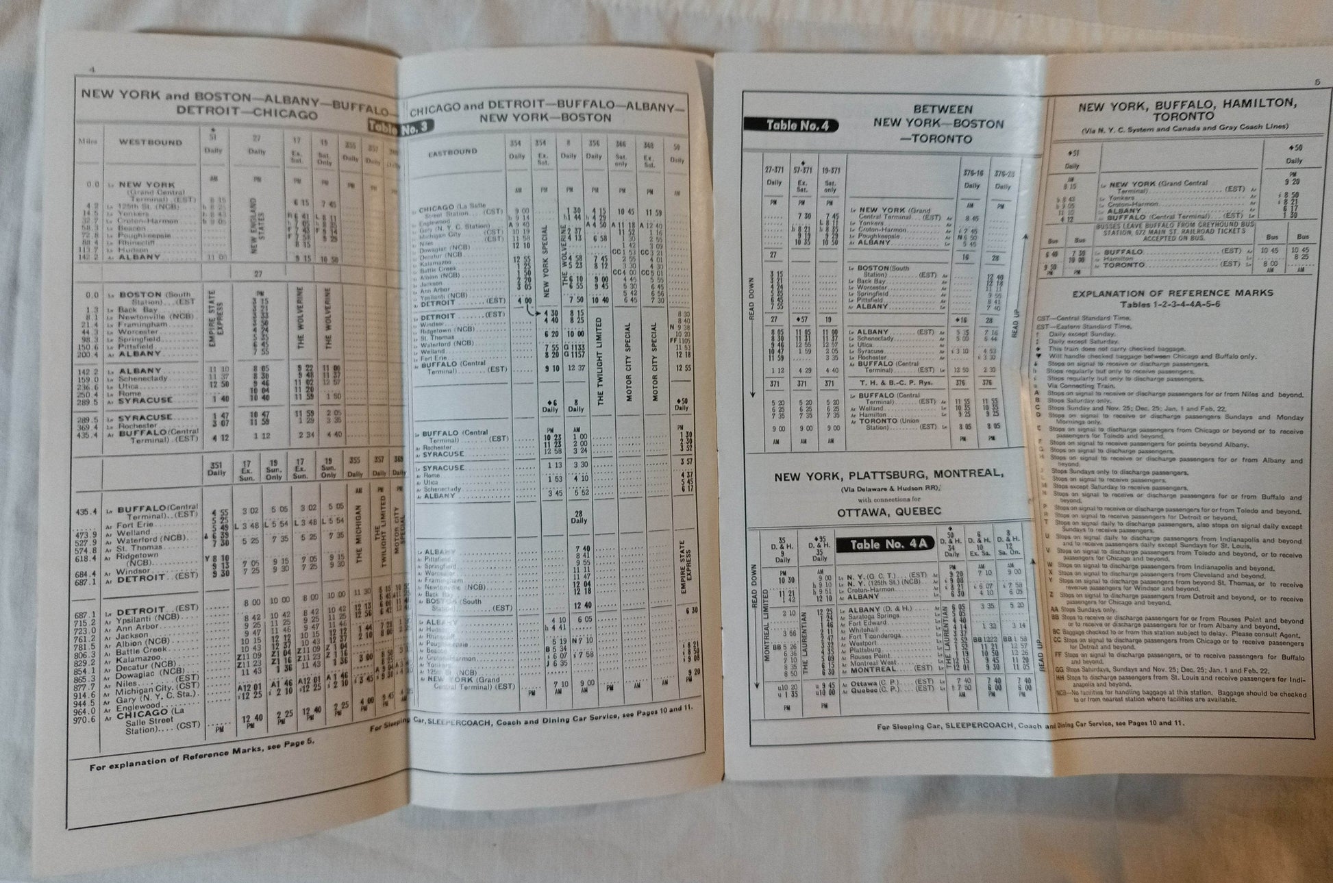 New York Central System Railroad Passenger Timetable October 1965 - TulipStuff