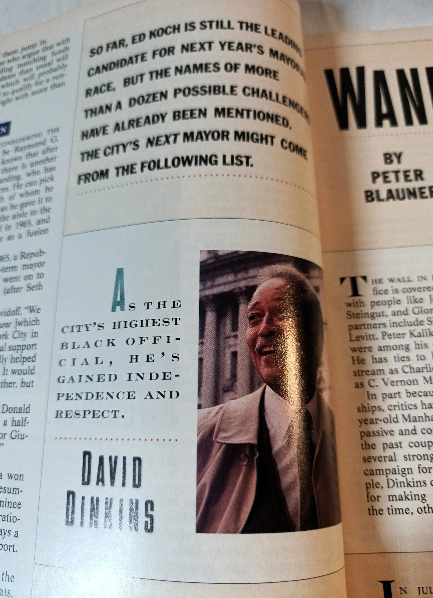 New York Magazine May 23 1988 Ed Koch The Unmaking Of The Mayor '89 - TulipStuff