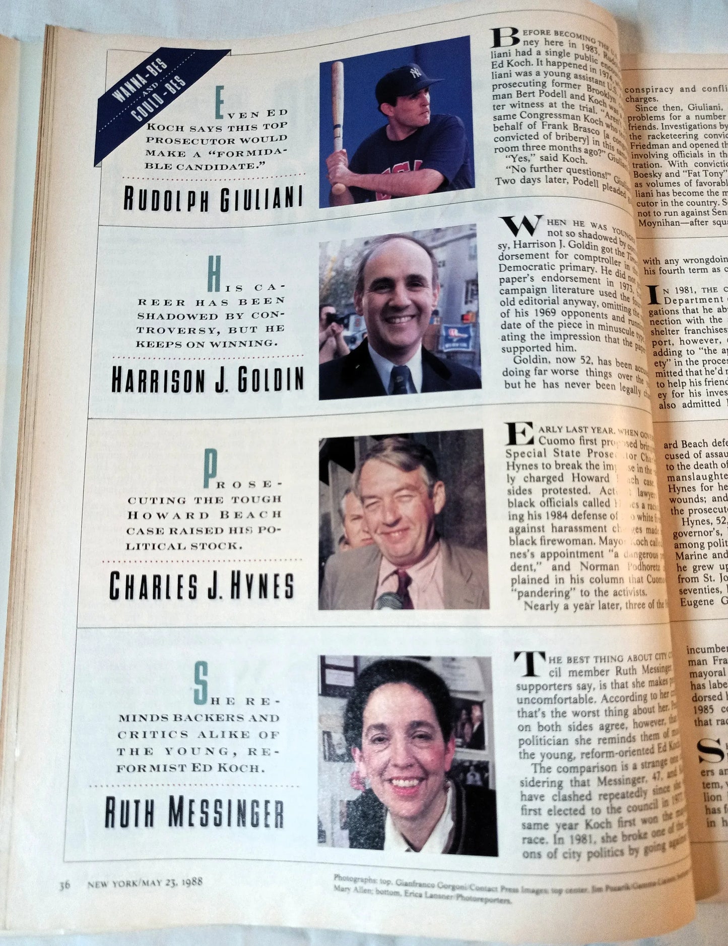 New York Magazine May 23 1988 Ed Koch The Unmaking Of The Mayor '89 - TulipStuff