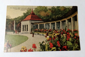 SW Pavilion Oakes Garden Theatre Niagara Falls Canada Postcard 1910's - TulipStuff