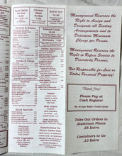 Load image into Gallery viewer, Odessa Cafe Bar Avenue A NYC Restaurant Takeout Menu Early 2000&#39;s - TulipStuff
