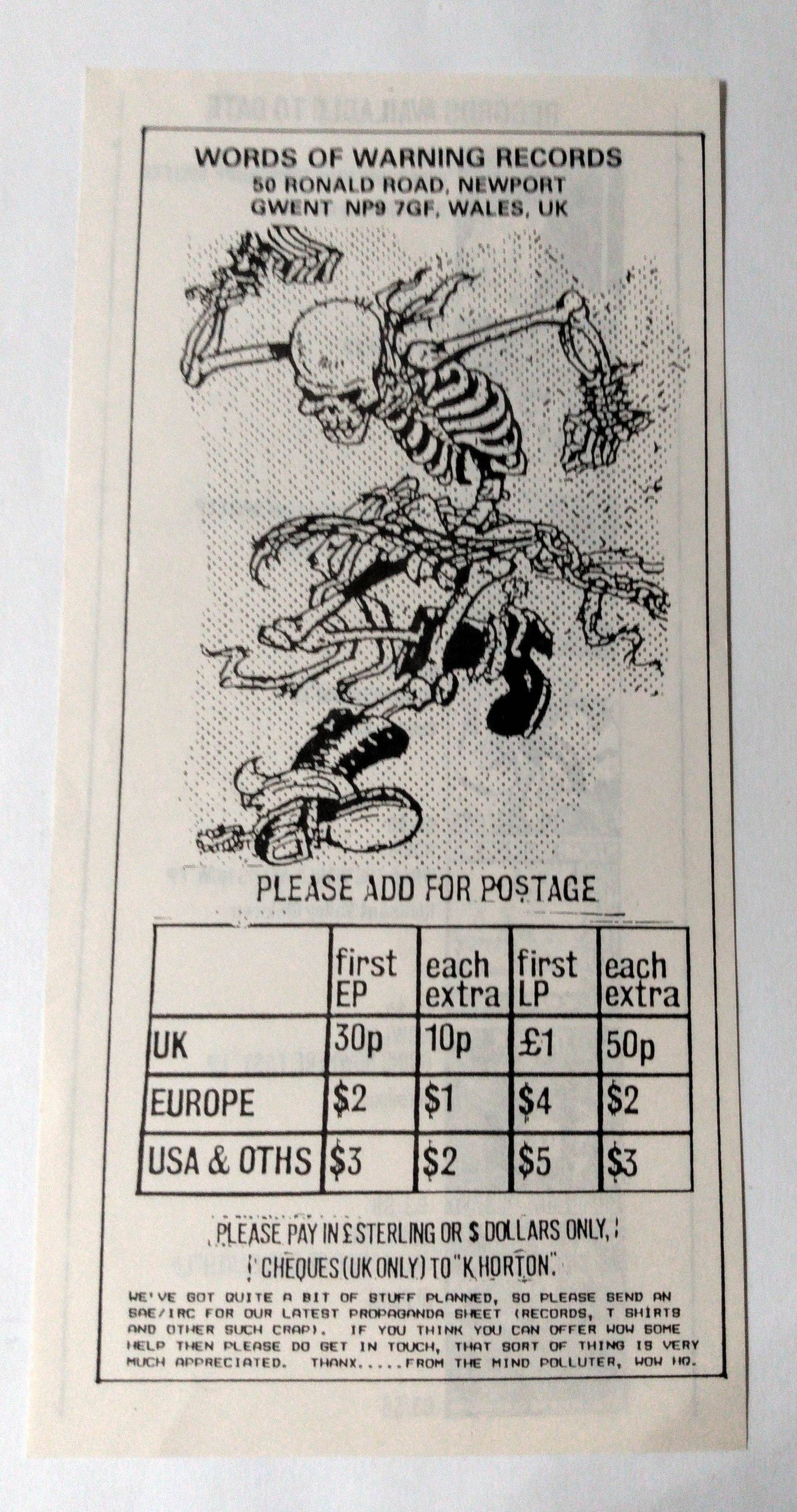 Oi Polloi In Defence Of Our Earth Vinyl 12" LP Scottish Anarcho Punk 1990 - TulipStuff