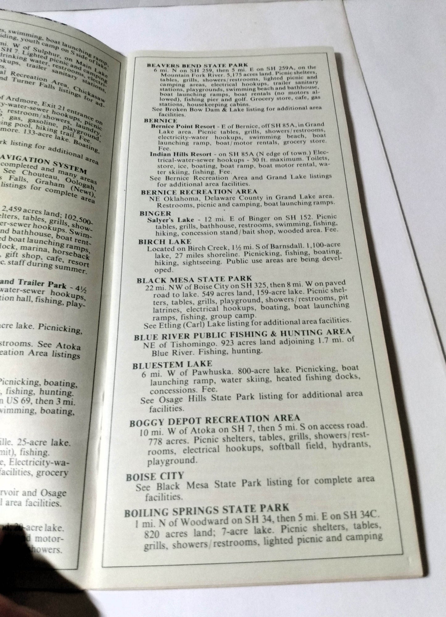 State Of Oklahoma Campers Guide 1977 Brochure - TulipStuff