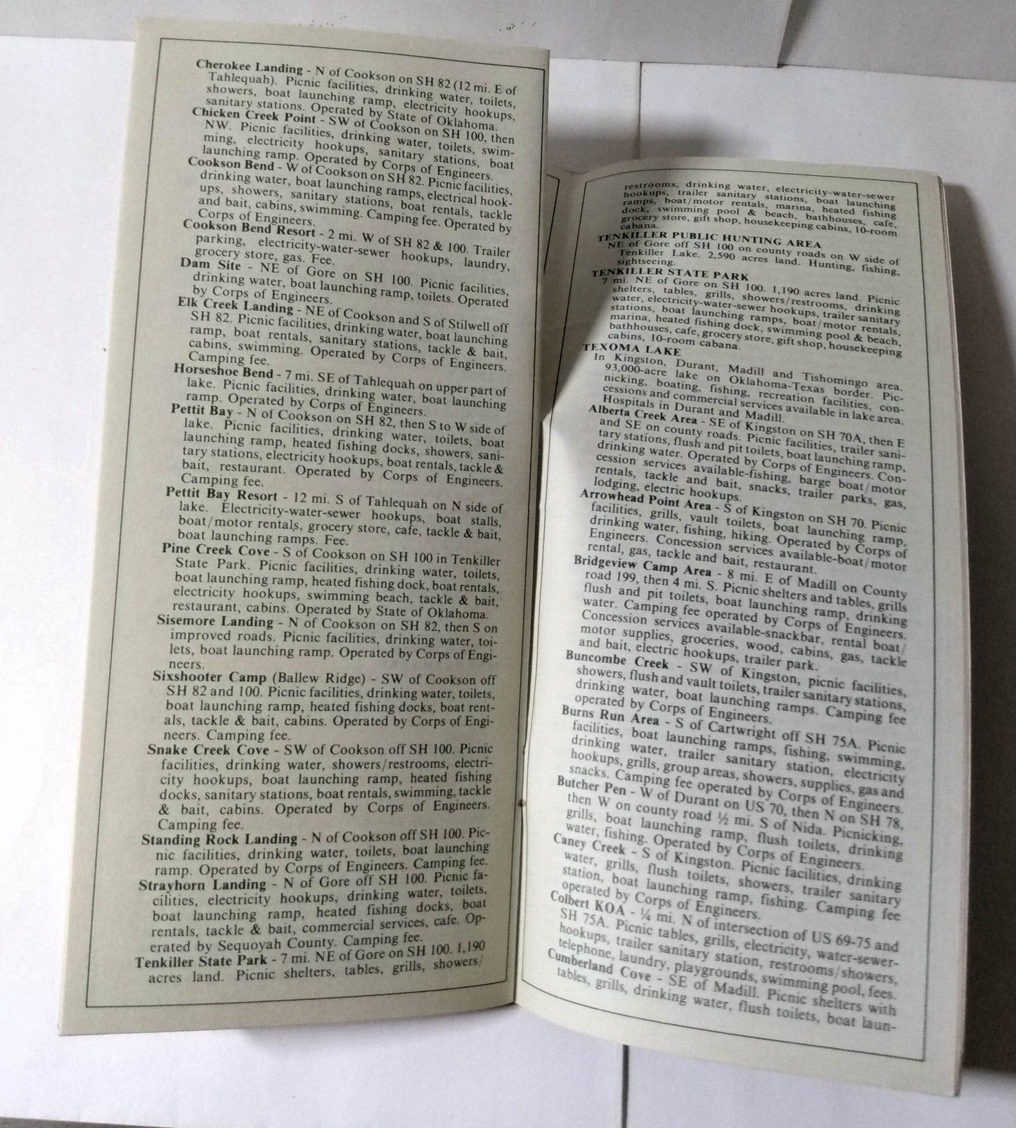 State Of Oklahoma Campers Guide 1977 Brochure - TulipStuff