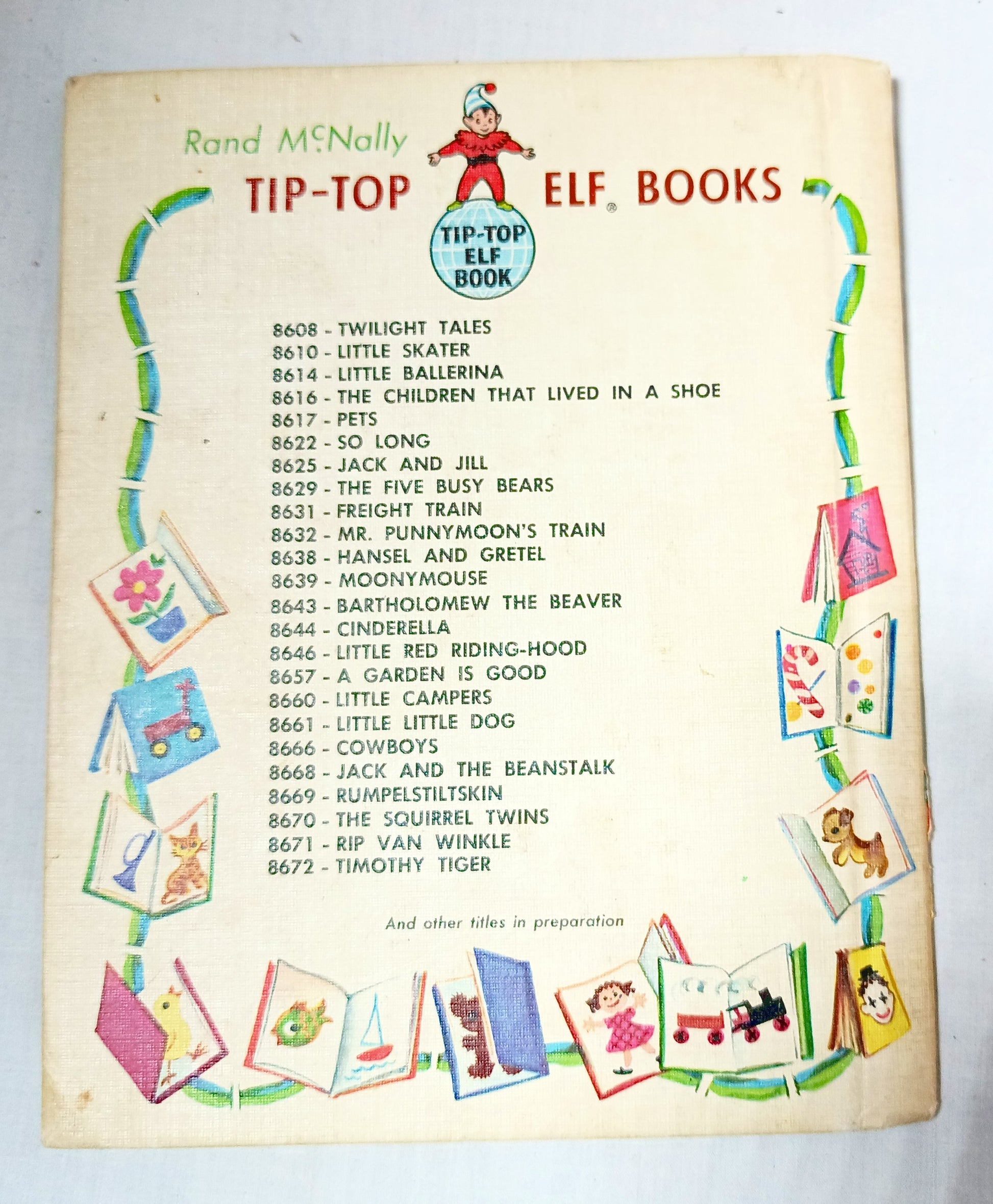 The Old Woman And Her Pig Tip-Top Elf Book Rand McNally 1952 - TulipStuff