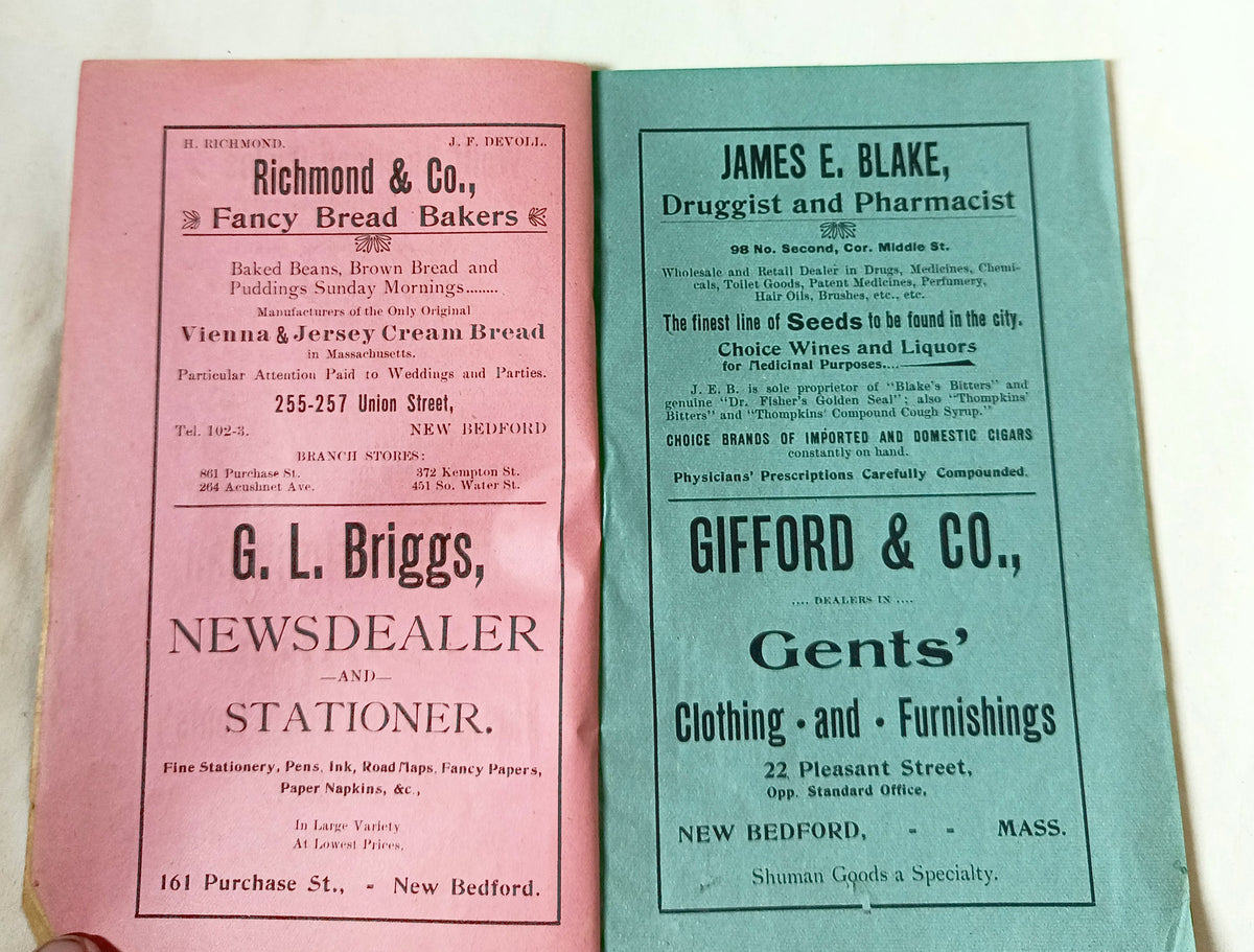 The Old Farmer's Almanac 1900 New Bedford Mass F.S. Brightman Co - TulipStuff