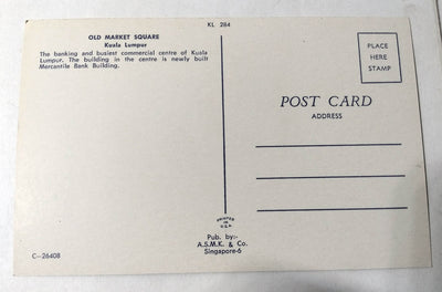 Old Market Square Mercantile Bank Building Kuala Lumpur Malaysia 1950's - TulipStuff