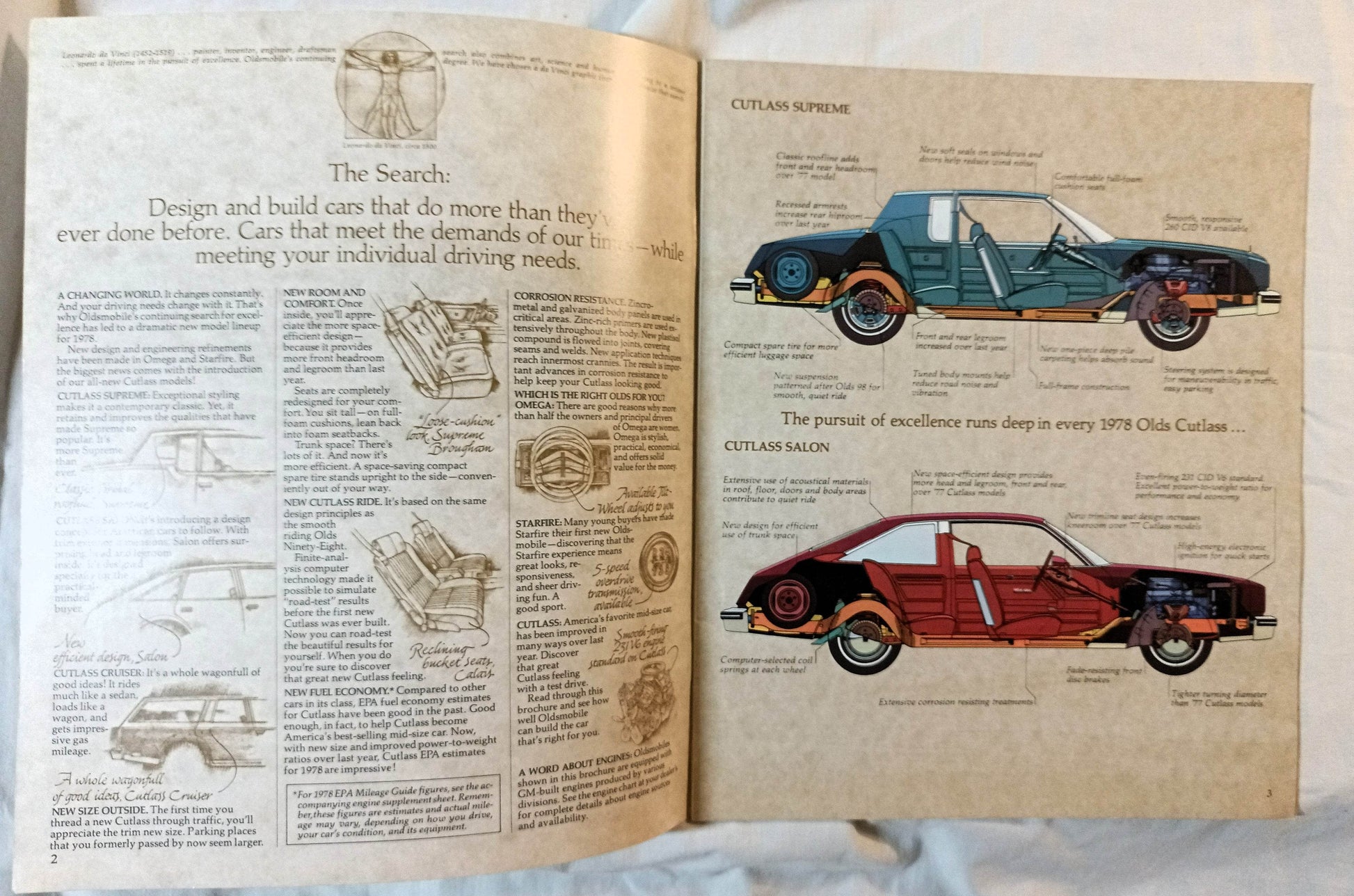 Oldsmobile Full Line 1978 Dealer Sales Brochure Cutlass Delta 88 Omega - TulipStuff