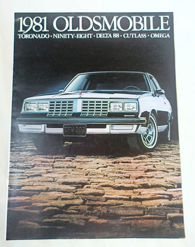 Oldsmobile 1981 Dealer Brochure Cutlass 98 Delta 88 Toronado Omega - TulipStuff