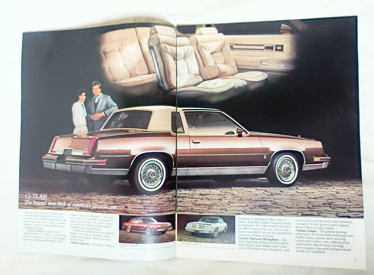 Oldsmobile 1981 Dealer Brochure Cutlass 98 Delta 88 Toronado Omega - TulipStuff