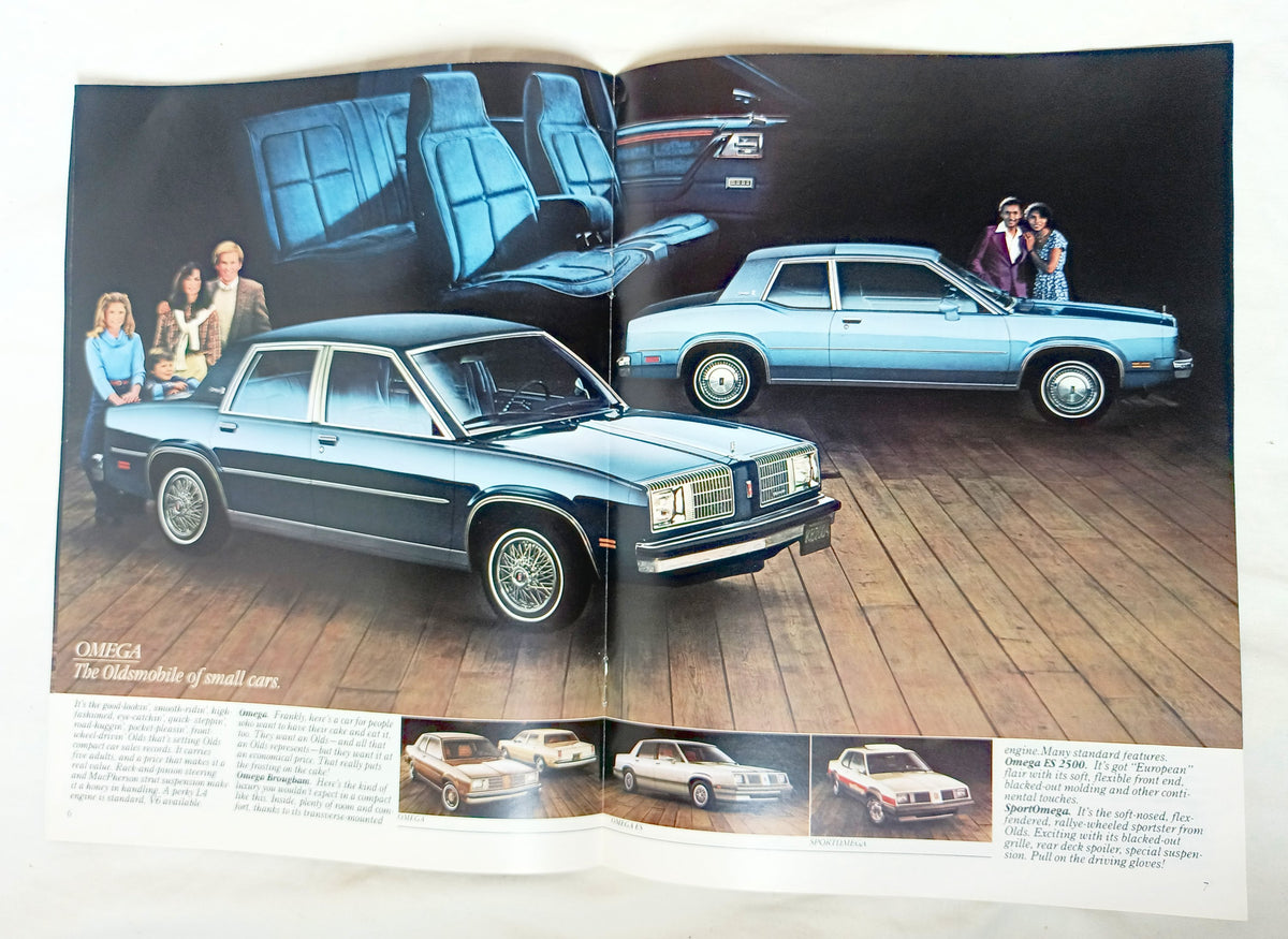 Oldsmobile 1981 Dealer Brochure Cutlass 98 Delta 88 Toronado Omega - TulipStuff
