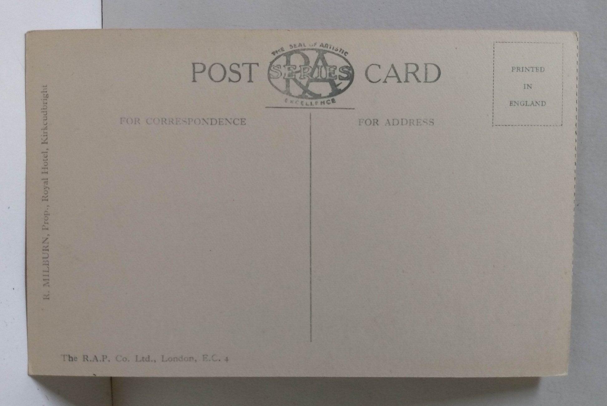 Old Tolbooth Kirkcudbright Scotland Late 1910's Postcard - TulipStuff