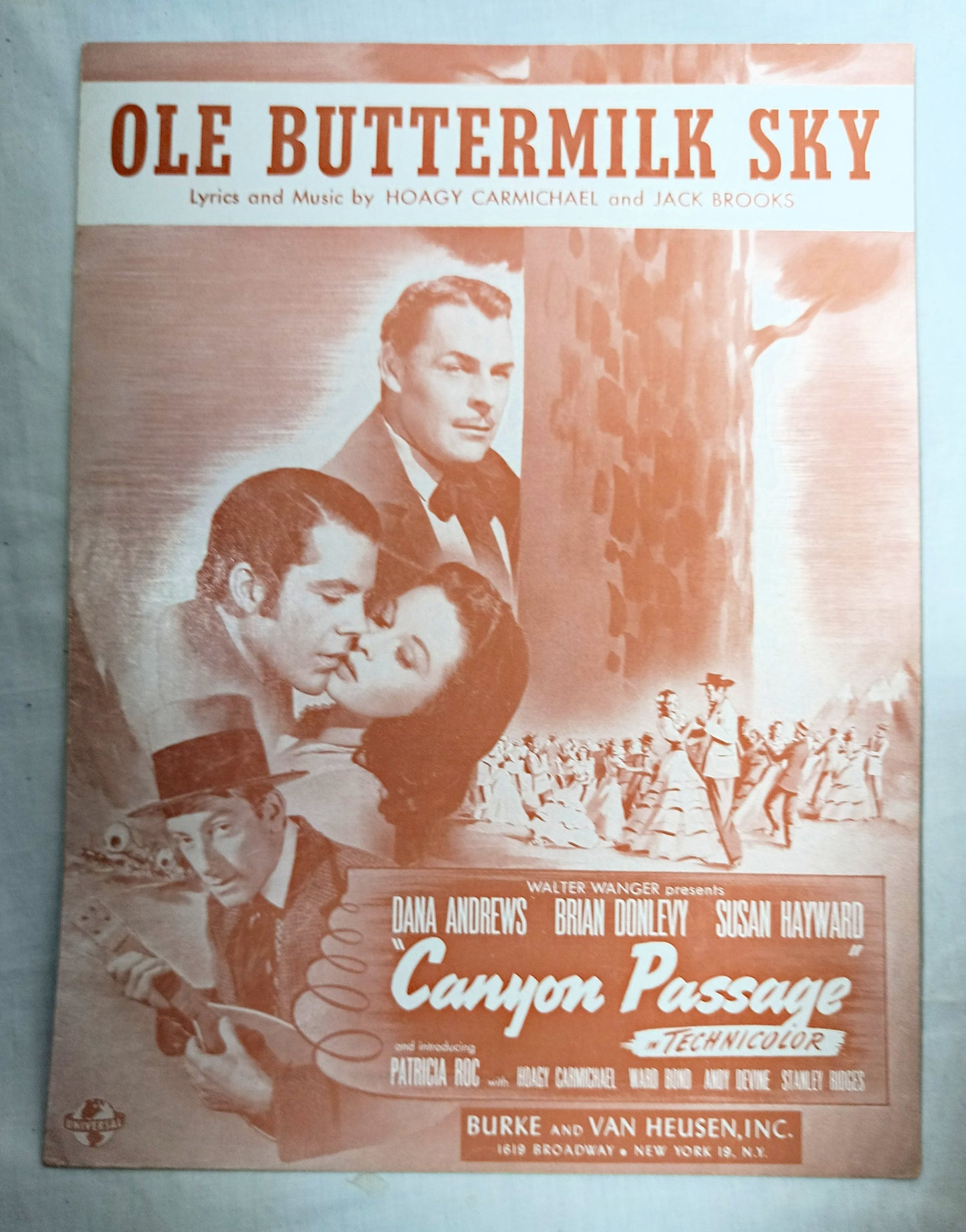 Ole Buttermilk Sky Canyon Passage Hoagy Carmichael Sheet Music 1946 - TulipStuff