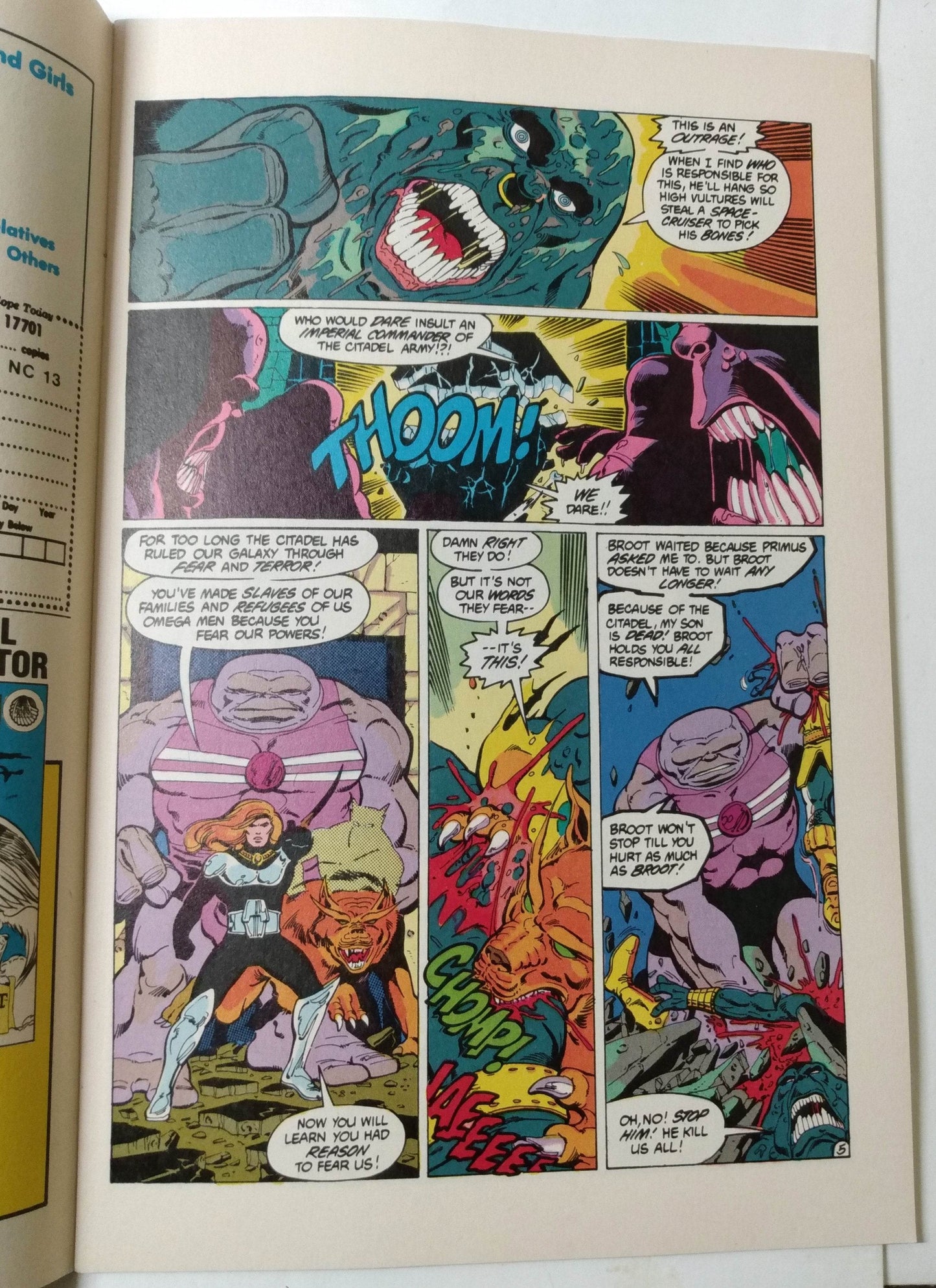 The Omega Men Issue #1 April 1983 Citadel War Bronze Age DC Comics - TulipStuff