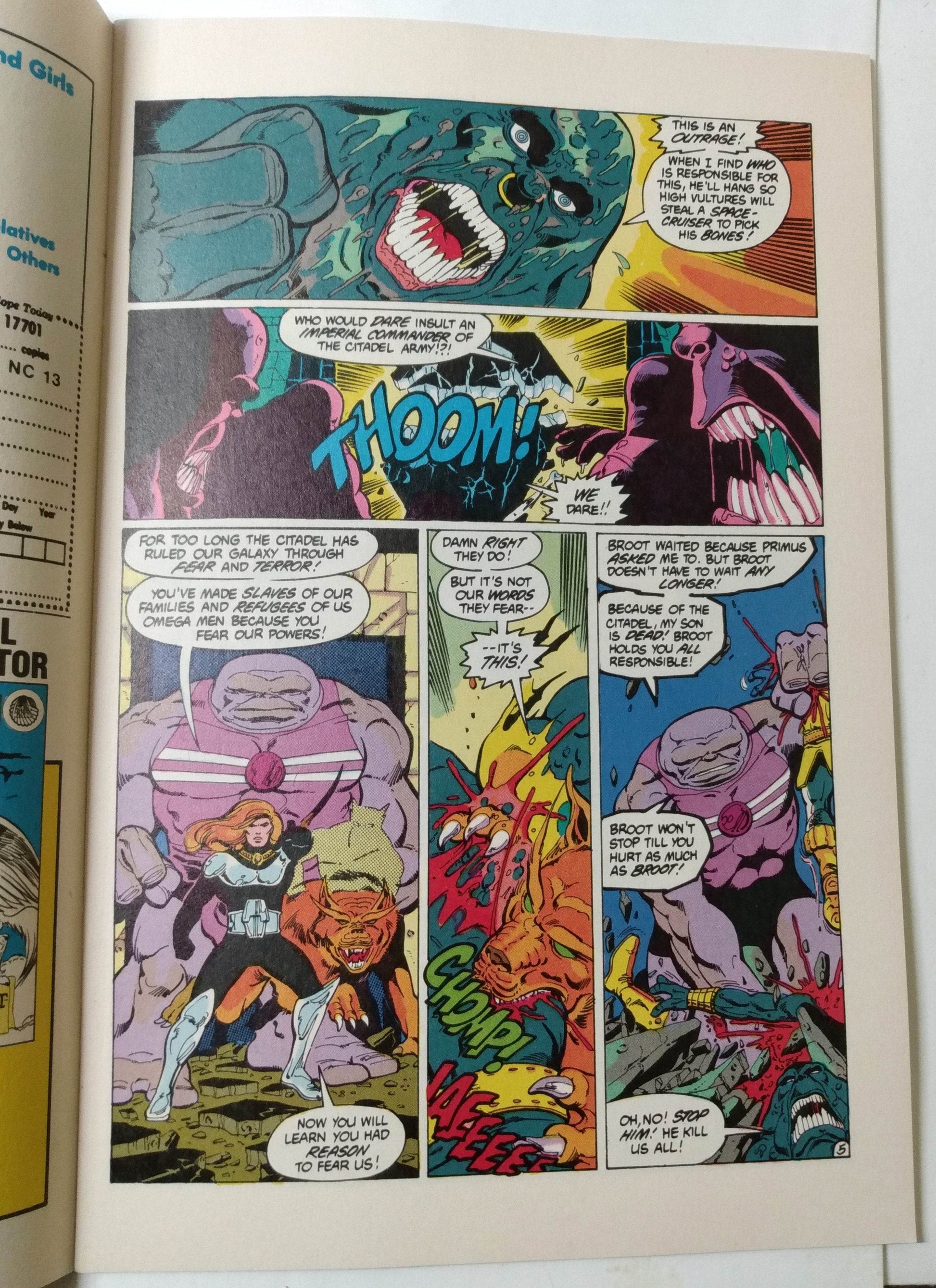 The Omega Men Issue #1 April 1983 Citadel War Bronze Age DC Comics - TulipStuff